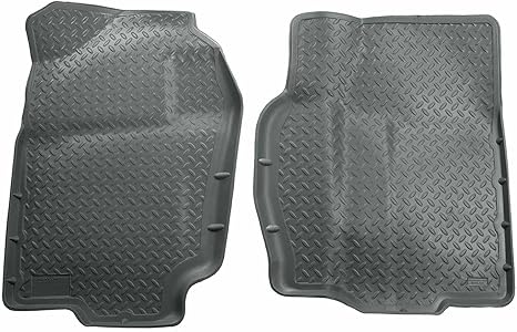 Husky Liners Classic Style Floor Mats | Fits 1994 - 2001 Dodge Ram 1500, 1994 - 2002 Ram2500/3500 | Front Row, 2-pc Grey - 30712 - Aries Car Floor Mat for men