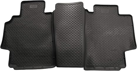 Husky Liners Classic Style Floor Mats | Fits 1998 - 2001 Dodge Ram 1500 CREW CAB ONLY; 1998 - 2002 Dodge Ram 2500/3500 QUAD CAB ONLY | 2nd Row, 2-pc Black - 61711 - Aries Car Floor Mat for men