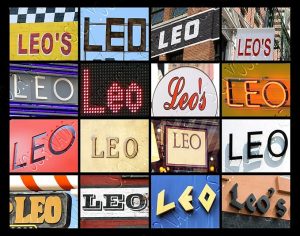 LEO Personalized Name Poster Using Sign Photos - Leo Canvas for men