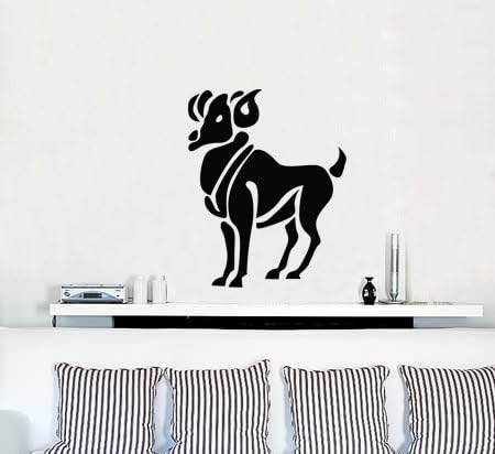 Vinyl Wall Decal Sticker Aries Zodiac Sign 17" W X 21" H - Aries Sticker for men
