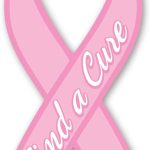 Breast Cancer Find a Cure Ribbon Magnet by Magnet America is 8" x 3.875" Made for Vehicles and Refrigerators - Cancer Car Accessories for men
