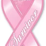 Breast Cancer Plain Pink Large Ribbon Magnet by Magnet America Is 8" x 3.875" Made for Vehicles and Refrigerators - Cancer Car Accessories for men
