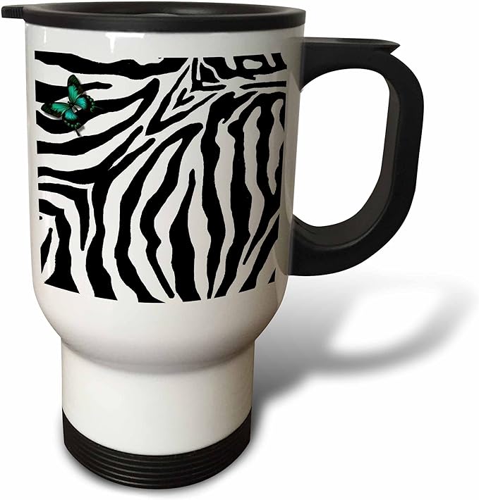 3dRose Cute Astrology Aries Zodiac Sign Ram Travel Mug, 14-Ounce, Stainless Steel - Aries Mug for men