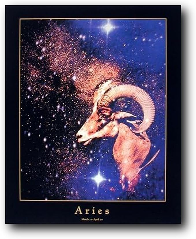 Impact Posters Gallery Astrology Aries Mar 21 - Apr 20 Zodiac Horoscope Art Print Wall Decor Poster Picture (16x20) - Aries Poster for men