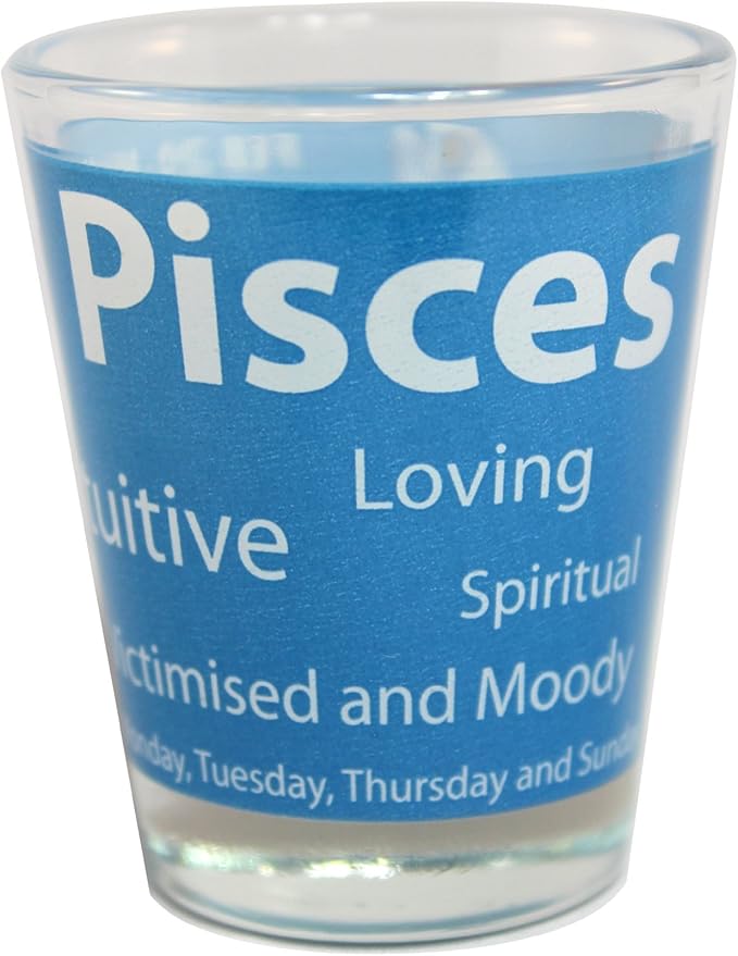 Shot Glass Zodiac Sign - Pisces (Feb 20 - March 20) - Pisces for men