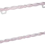 Bell Automotive 22-1-46450-8 Pink Breast Cancer Awareness Ribbon Design License Plate Frame, Corrosion Resistant, Easy to Install - Cancer Car Accessories for men