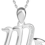 VIKI LYNN Zodiac Necklace for Women 925 Sterling Silver Zodiac Sign Constellation Necklace with Cubic Zirconia Birthday, Anniversary Zodiac Jewelry Gifts for Women, Her, Friend - Scorpio Accessories for men