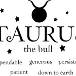 Taurus The Bull Horoscope Zodiac Vinyl Wall Art Decal Home Decor Sayings - Pisces Home Decor for men