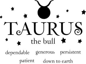 Taurus The Bull Horoscope Zodiac Vinyl Wall Art Decal Home Decor Sayings - Pisces Home Decor for men