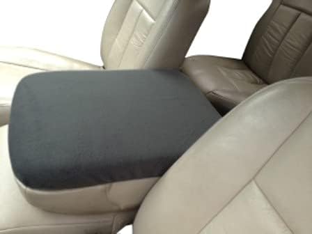 Car Console Covers Plus Made in USA Fleece Auto Armrest Center Console Cover Designed for Dodge RAM Models 2002-2012 Black - Aries Car Seat Cover for men