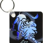 3dRose - Leo Keychain for men