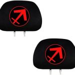 Yupbizauto New Interchangeable Embroidery Zodiac Symbles Logo Car Truck SUV Seat Headrest Covers Accessories Universal Fit -Sold by a Pairs (Sagittarius) - Aquarius Car Seat Cover for men