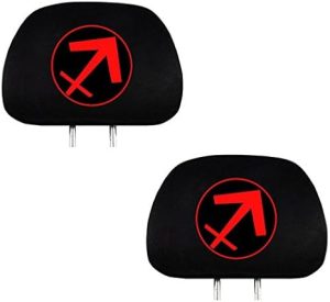 Yupbizauto New Interchangeable Embroidery Zodiac Symbles Logo Car Truck SUV Seat Headrest Covers Accessories Universal Fit -Sold by a Pairs (Sagittarius) - Aquarius Car Seat Cover for men