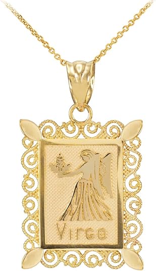 Astrology Jewelry - Virgo Necklace for men