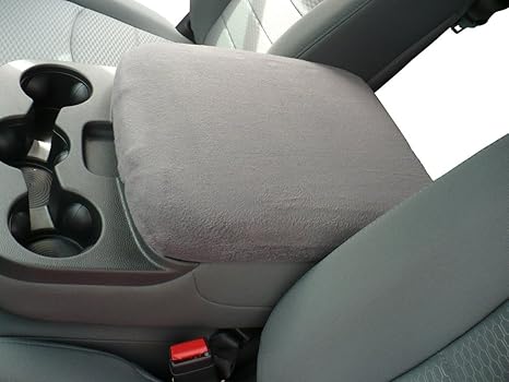 Car Console Covers Plus Made in USA Designed for Ram Classic and All Bucket Seat Models 2014-2025 Fleece Auto Armrest Center Console Cover Dark Gray - Aries Car Seat Cover for men