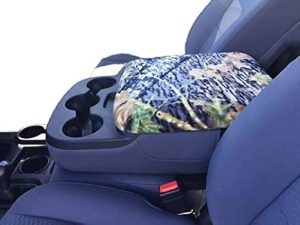 Car Console Covers Plus Made in USA Designed for Ram Classic and All Bucket Seat Models 2014-2025 Fleece Auto Armrest Center Console Cover Mossy - Aries Car Seat Cover for men