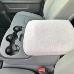 Car Console Covers Plus Made in USA Designed for Ram Classic and All Bucket Seat Models 2014-2025 Fleece Auto Armrest Center Console Cover Light Gray - Aries Car Seat Cover for men