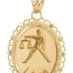 Claddagh Gold - Libra Necklace for men