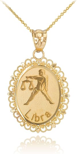 Claddagh Gold - Libra Necklace for men