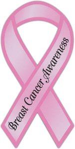 Ribbon Shaped Awareness Support Magnet - Breast Cancer (Pink) - Cars, Trucks, SUVs, Refrigerators, Etc. - Cancer Car Accessories for men