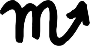 Ranger Products Scorpio Zodiac Sign (a) - Astrology Car Decal Window Sticker (White Color Decal) - Die Cut Decal Bumper Sticker for Windows, Cars, Trucks, Laptops, Etc. - Scorpio Sticker for men