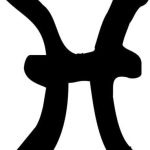 Ranger Products Pisces Zodiac Sign (a) - Astrology Car Decal Window Sticker (White Color Decal) - Die Cut Decal Bumper Sticker for Windows, Cars, Trucks, Laptops, Etc. - Pisces Car Accessories for men