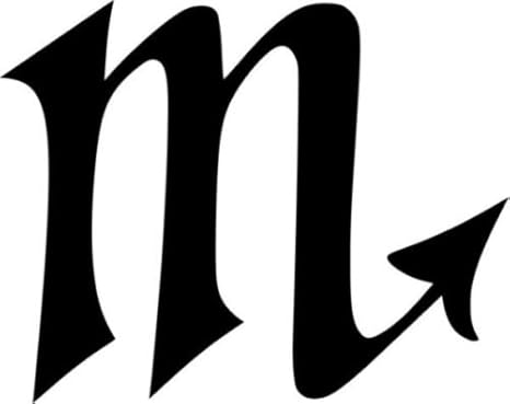 Horoscope Scorpio Astrology Symbol Graphic Car Truck Windows Decor Decal Sticker - Die Cut Vinyl Decal for Windows, Cars, Trucks, Tool Boxes, laptops, MacBook - virtually Any Hard, Smooth Surface - Scorpio Sticker for men