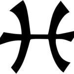 Horoscope Pisces Astrology Symbol Graphic Car Truck Windows Decor Decal Sticker - Die cut vinyl decal for windows, cars, trucks, tool boxes, laptops, MacBook - virtually any hard, smooth surface - Pisces Car Accessories for men