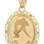 Claddagh Gold - Aquarius Necklace for men