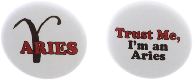 Set 2 Aries 2.25" Keychains Zodiac Horoscope Astrological Sign - Aries Keychain for men