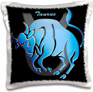 3dRose Taurus Zodiac Sign-Pillow Case, 16-inch (pc_919_1) - Taurus Pillow for men