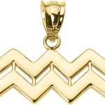 Claddagh Gold - Aquarius Necklace for men