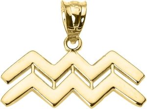 Claddagh Gold - Aquarius Necklace for men