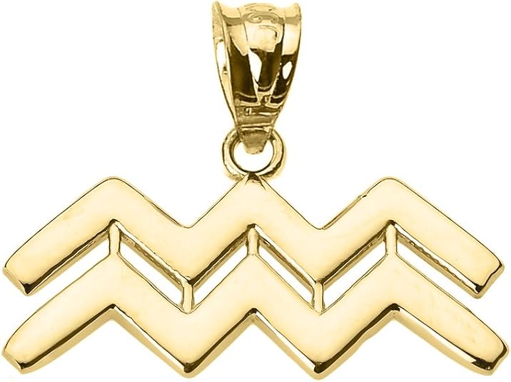 Claddagh Gold - Aquarius Necklace for men