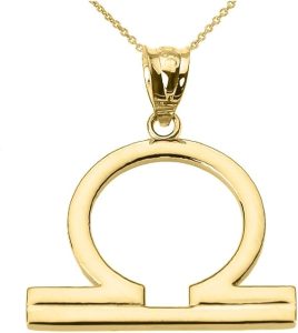 Astrology Jewelry - Libra Necklace for men