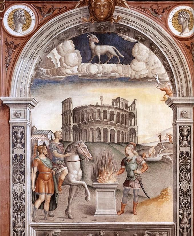 Sign of Aries by Giovanni Maria Falconetto - 16" x 16" Premium Canvas Print - Aries Canvas for men