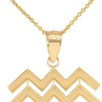 Astrology Jewelry - Aquarius Necklace for men