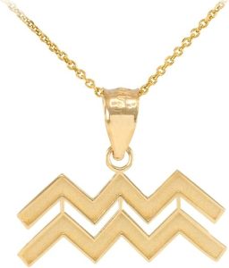 Astrology Jewelry - Aquarius Necklace for men