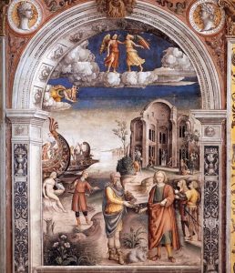 Sign of Gemini by Giovanni Maria Falconetto - 16" x 20" Premium Canvas Print - Gemini Canvas for men