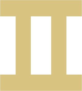 Zodiac Gemini Sign Cutout Unfinished Wood Horoscope Astrology Door Hanger MDF Shape Canvas Style 1 - Gemini Canvas for men