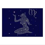 The Art Stop Painting Illustration Zodiac Star Sign Virgo Virgin Print B12X12972 - Virgo Poster for men