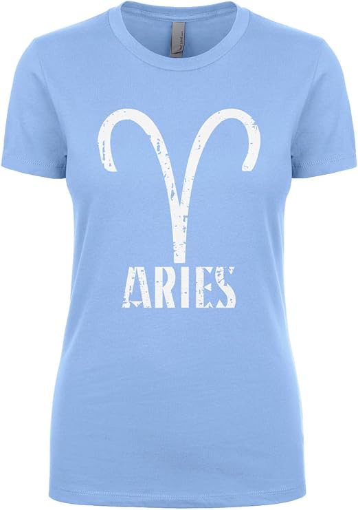 Women's Distressed Aries Zodiac Sign Horoscope Juniors T-Shirt - Aries T-Shirt for men