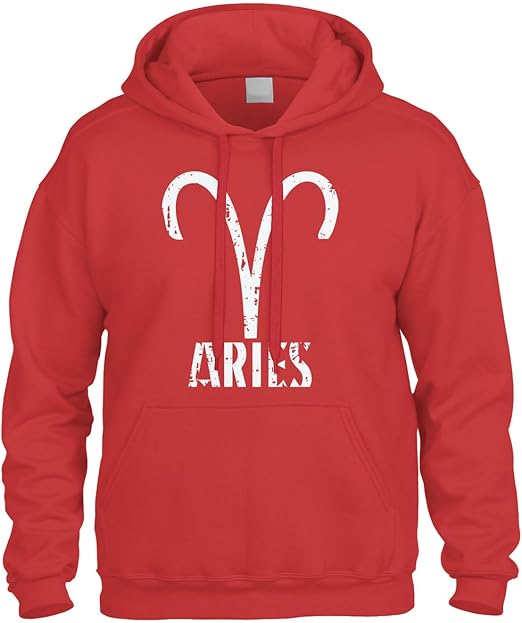 Distressed Aries Zodiac Sign Horoscope Sweatshirt Hoodie Hoody - Aries Hoodie for men