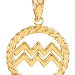 Astrology Jewelry - Aquarius Necklace for men