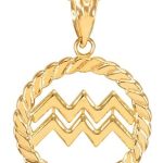 Astrology Jewelry - Aquarius Necklace for men