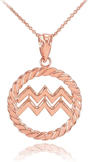 Astrology Jewelry - Aquarius Necklace for men