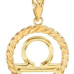 Sideways Crosses - Libra Necklace for men