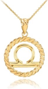 Sideways Crosses - Libra Necklace for men