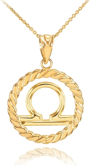 Sideways Crosses - Libra Necklace for men