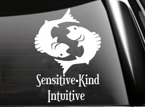 Pisces Zodiac Car Decal - Pisces Car Accessories for men